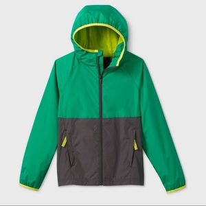 All in Motion Green Lightweight Windbreaker Jacket